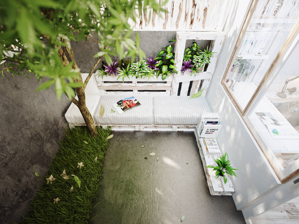 ห้องนอนสีขาวสวย ๆ ห้อมล้อมด้วยธรรมชาติ ห้องนอนสีขาวสวย ๆ ห้อมล้อมด้วยธรรมชาติ