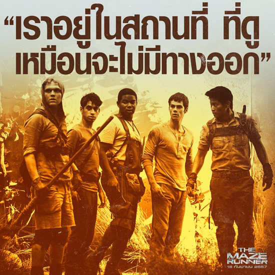 มาดูกัน ตัวอย่างแรก The Maze Runner