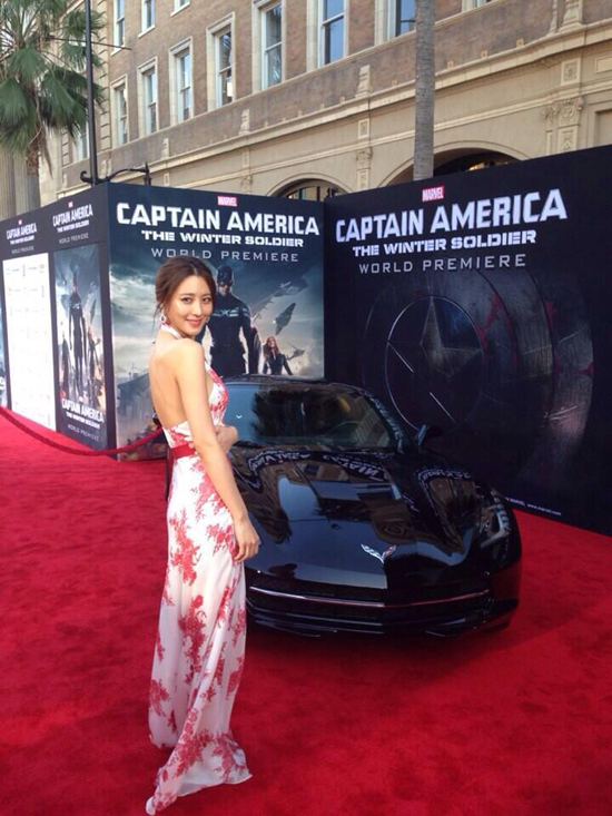 คิมซูฮยอน ร่วมเดินพรมแดงพรีเมียร์ Captain America : Winter Soldier คิมซูฮยอน ร่วมเดินพรมแดงพรีเมียร์ Captain America : Winter Soldier