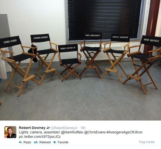 มาร์ค รัฟฟาโล่ ทวีตรูปใหม่จากกอง Avengers 2 มาร์ค รัฟฟาโล่ ทวีตรูปใหม่จากกอง Avengers 2