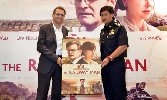 ทีมผู้สร้าง THE RAILWAY MAN บุกเปิดตัวในไทยนำทีม 2 นักแสดงร่วม โชโกะ ทานิกาว่า ปีเตอร์ ธูนสตระ ทีมผู้สร้าง THE RAILWAY MAN บุกเปิดตัวในไทยนำทีม 2 นักแสดงร่วม โชโกะ ทานิกาว่า ปีเตอร์ ธูนสตระ