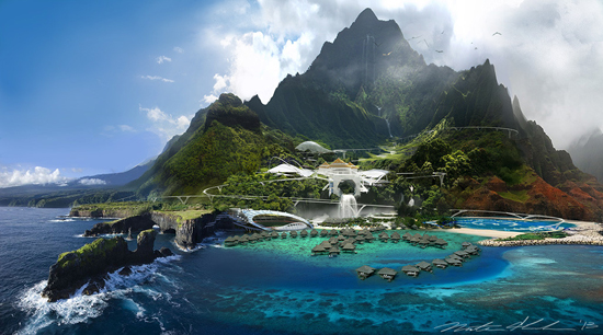 เผยภาพคอนเซ็ปต์อาร์ต เกาะสุดอลังการจาก Jurassic World เผยภาพคอนเซ็ปต์อาร์ต เกาะสุดอลังการจาก Jurassic World