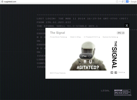 จับตามอง ! ตัวอย่างแรก The Signal หนังอินดี้ไซไฟสุดล้ำ จับตามอง ! ตัวอย่างแรก The Signal หนังอินดี้ไซไฟสุดล้ำ
