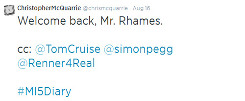 วิง ราเมส ตบเท้าร่วมแสดง Mission Impossible 5 วิง ราเมส ตบเท้าร่วมแสดง Mission Impossible 5