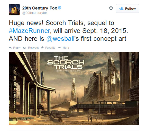 Maze Runner : The Scorch Trials Maze Runner : The Scorch Trials