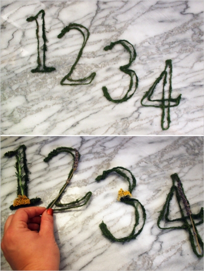 DIY เลขติดโต๊ะ DIY เลขติดโต๊ะ