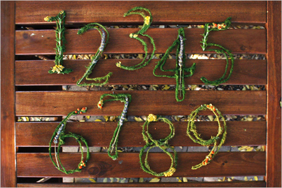 DIY เลขติดโต๊ะ DIY เลขติดโต๊ะ