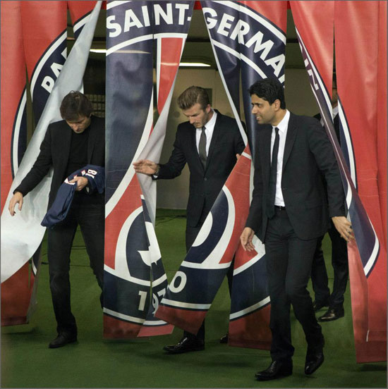 เดวิด เบ็คแฮม เปิดตัวกับ ปารีส แซงต์ แชร์กแมง เดวิด เบ็คแฮม เปิดตัวกับ ปารีส แซงต์ แชร์กแมง