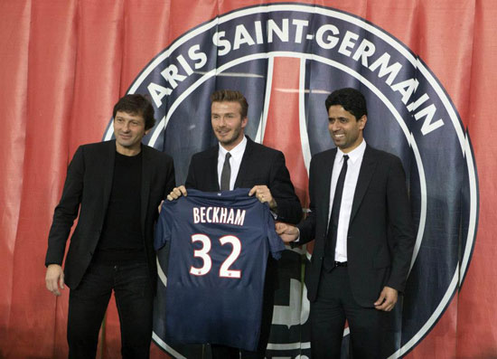 เดวิด เบ็คแฮม เปิดตัวกับ ปารีส แซงต์ แชร์กแมง เดวิด เบ็คแฮม เปิดตัวกับ ปารีส แซงต์ แชร์กแมง