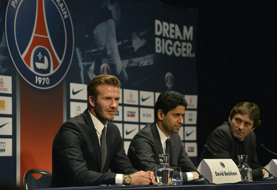 เดวิด เบ็คแฮม เปิดตัวกับ ปารีส แซงต์ แชร์กแมง เดวิด เบ็คแฮม เปิดตัวกับ ปารีส แซงต์ แชร์กแมง