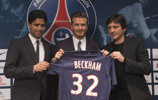 เดวิด เบ็คแฮม เปิดตัวกับ ปารีส แซงต์ แชร์กแมง เดวิด เบ็คแฮม เปิดตัวกับ ปารีส แซงต์ แชร์กแมง