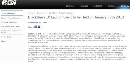 BlackBerry 10 BlackBerry 10