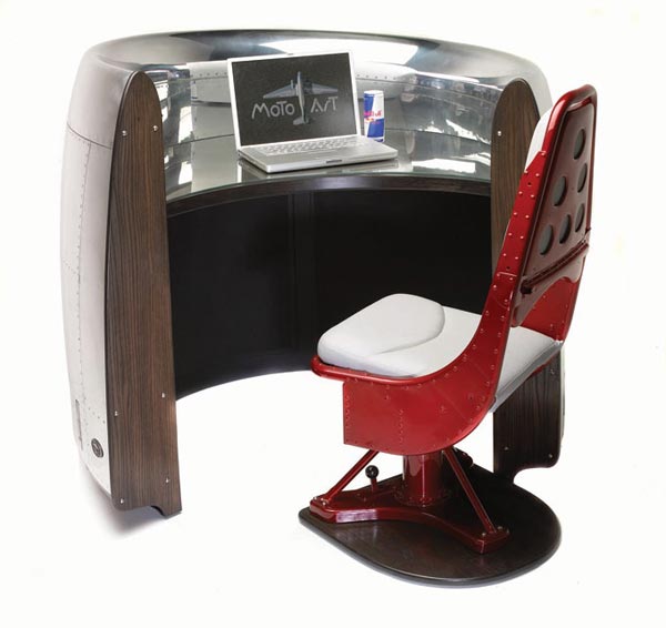 เปลี่ยนชิ้นส่วนเครื่องบินเหินฟ้า ให้เป็นเฟอร์นิเจอร์ล้ำสมัย เปลี่ยนชิ้นส่วนเครื่องบินเหินฟ้า ให้เป็นเฟอร์นิเจอร์ล้ำสมัย