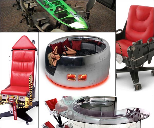 เปลี่ยนชิ้นส่วนเครื่องบินเหินฟ้า ให้เป็นเฟอร์นิเจอร์ล้ำสมัย เปลี่ยนชิ้นส่วนเครื่องบินเหินฟ้า ให้เป็นเฟอร์นิเจอร์ล้ำสมัย