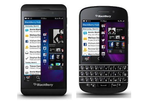 blackberry z10, q10
