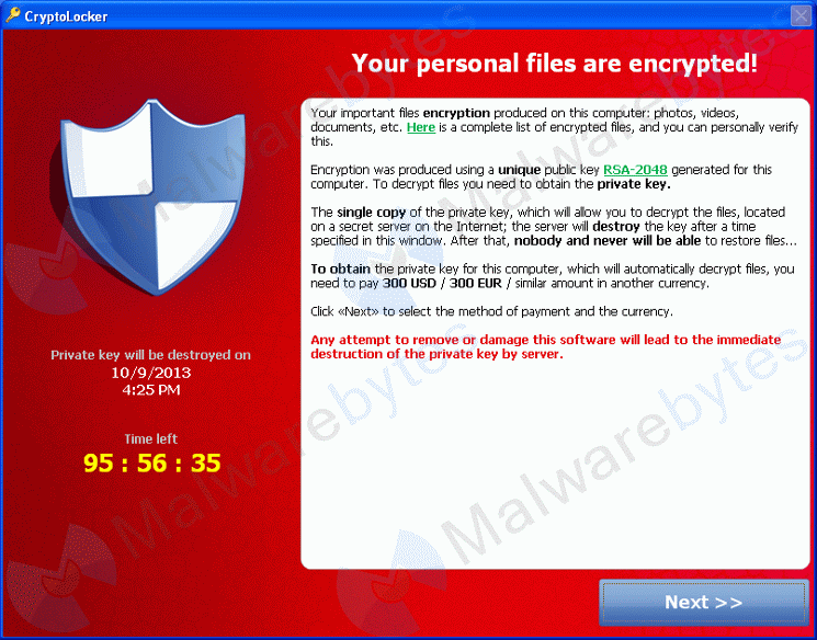 CryptoLocker CryptoLocker