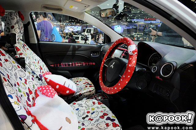 Mitsubishi Mirage Meets Hello Kitty Mitsubishi Mirage Meets Hello Kitty