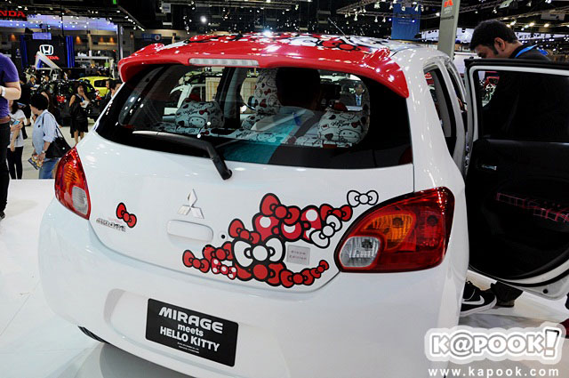 Mitsubishi Mirage Meets Hello Kitty Mitsubishi Mirage Meets Hello Kitty