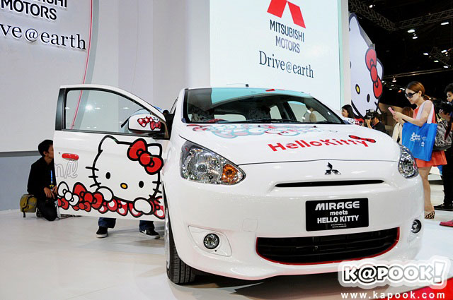Mitsubishi Mirage Meets Hello Kitty Mitsubishi Mirage Meets Hello Kitty