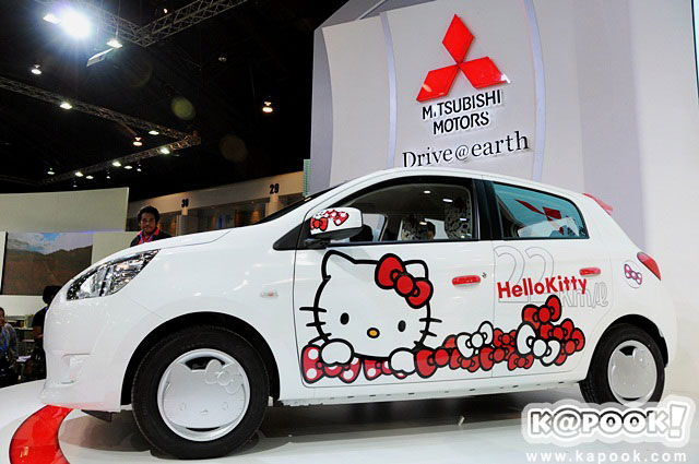 Mitsubishi Mirage Meets Hello Kitty Mitsubishi Mirage Meets Hello Kitty