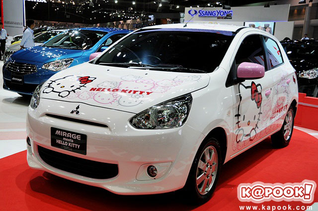 Mitsubishi Mirage Meets Hello Kitty Mitsubishi Mirage Meets Hello Kitty