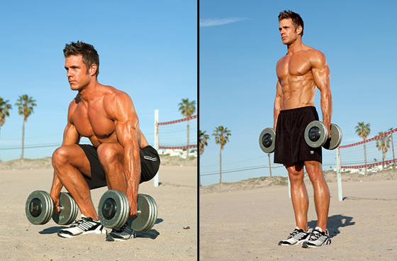 Dumbbell Squat Dumbbell Squat
