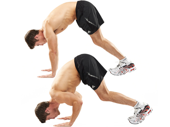 Pike pushups Pike pushups