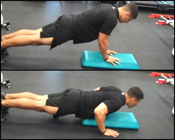 Dynamic box press-up Dynamic box press-up