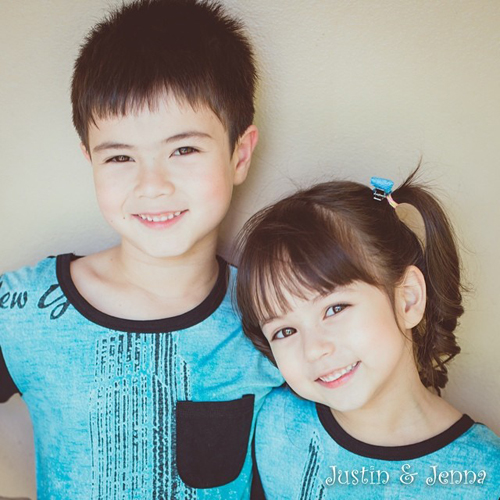 น้องเจนน่า น้องจัสติน น้องเจนน่า น้องจัสติน