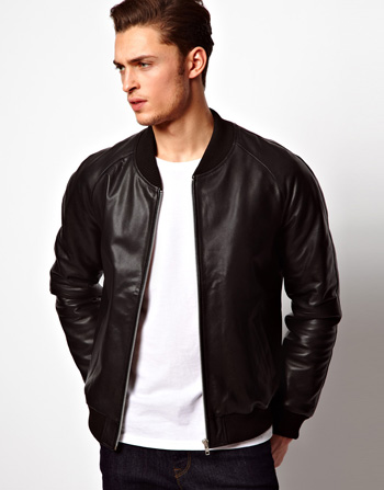 Leather Bomber Jacket Leather Bomber Jacket