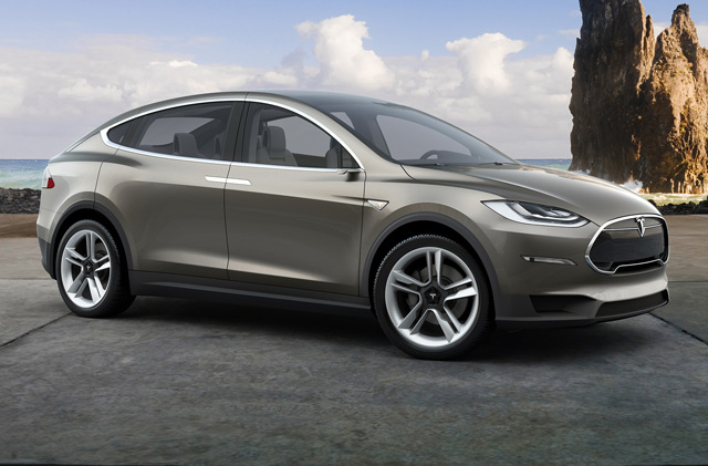Tesla Model X รถ SUV Tesla Model X รถ SUV