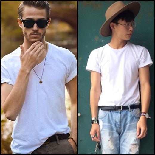 เสื้อยืดสีขาว เสื้อยืดสีขาว