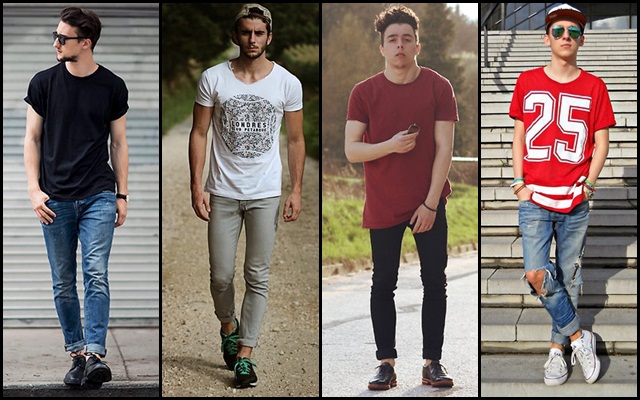 เสื้อยืดกางเกงยีนส์ผู้ชาย เสื้อยืดกางเกงยีนส์ผู้ชาย
