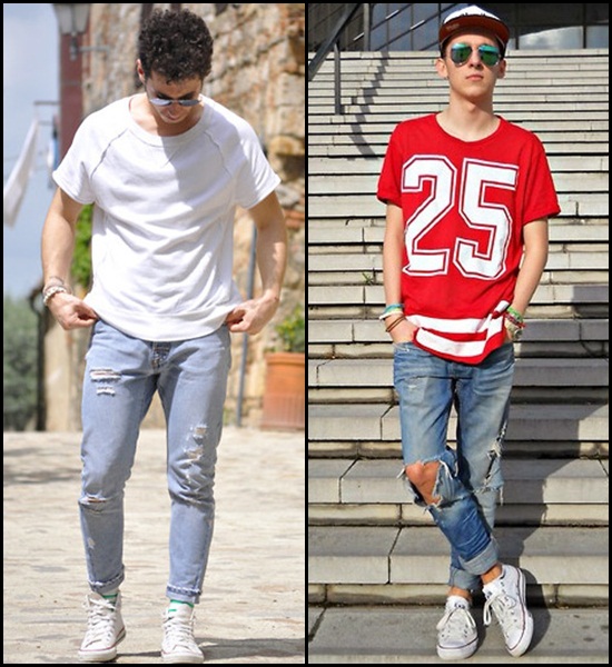 เสื้อยืดกางเกงยีนส์ เสื้อยืดกางเกงยีนส์