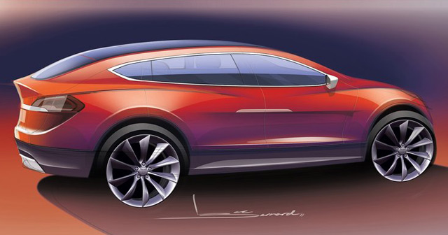 Tesla Model X รถ SUV Tesla Model X รถ SUV