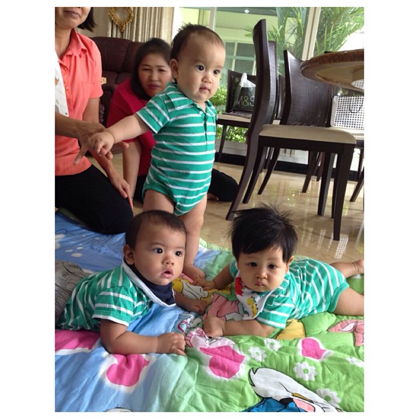3 ลูกดารา นิหน่า เป้ย ฝ้าย รวมตัวกันอีกครั้ง น่ารักสุด ๆ