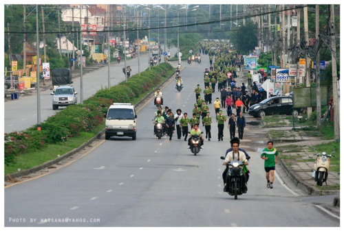 แม่โจ้ จัดงานเดิน-วิ่งการกุศลแม่โจ้-สันทราย 2555