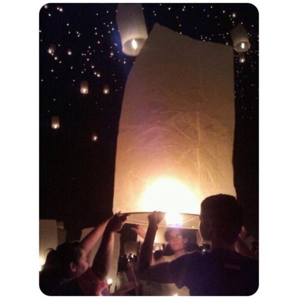 เก็บตกบรรยากาศลอยกระทง ณ ธุดงคสถานล้านนา