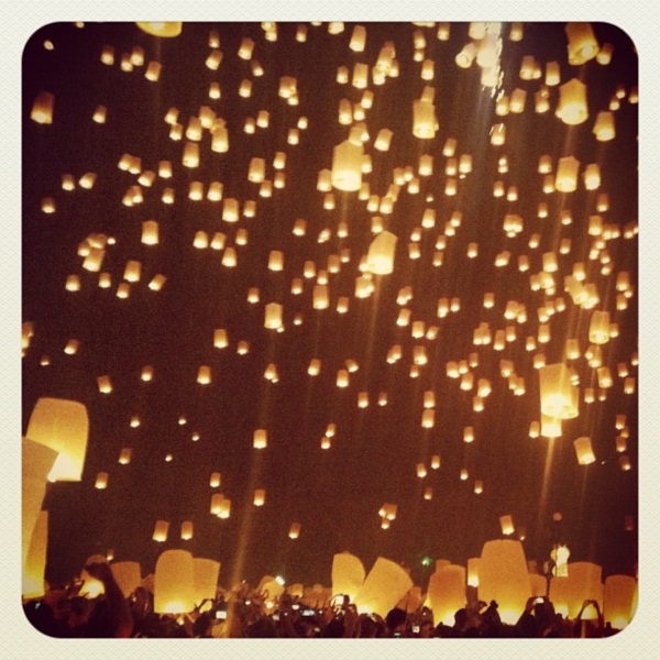 เก็บตกบรรยากาศลอยกระทง ณ ธุดงคสถานล้านนา