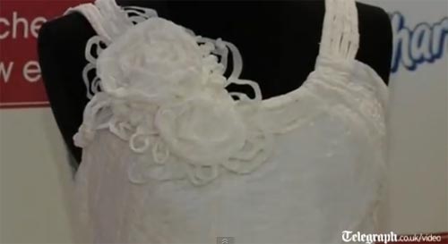 เจ๋งเลย ! ชุดแต่งงานสุดชิคจากกระดาษทิชชู่