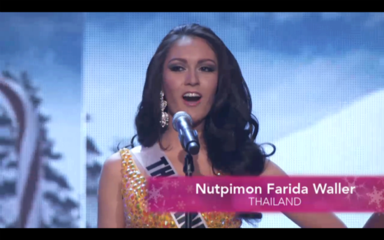 น้องริด้า อวดโฉมชุดว่ายน้ำ-ชุดราตรี เวทีมิสยูนิเวิร์ส 2012