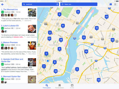 Foursquare for iPad Foursquare for iPad