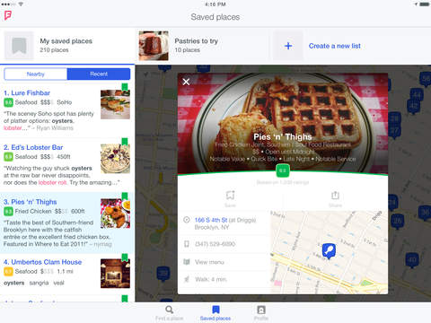 Foursquare for iPad Foursquare for iPad