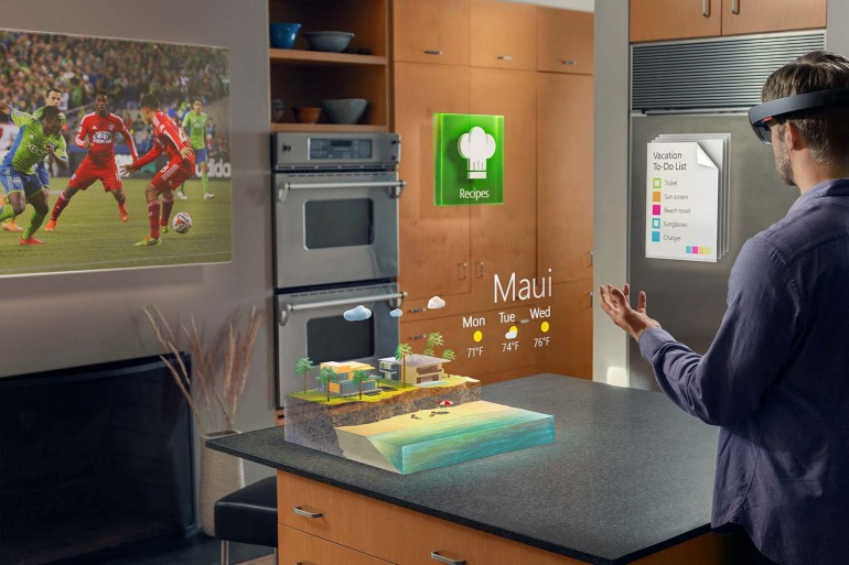 Microsoft เปิดตัว Hololens แว่นตาจำลองภาพโฮโลแกรม ควบคุมด้วยมือ Microsoft เปิดตัว Hololens แว่นตาจำลองภาพโฮโลแกรม ควบคุมด้วยมือ