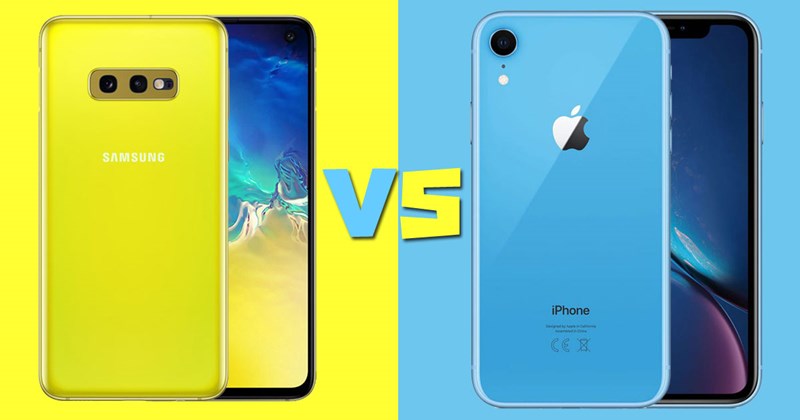 เปรียบเทียบ Galaxy S10e กับ iPhone XR