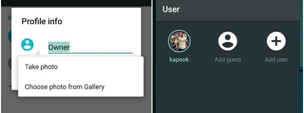 วิธีเปลี่ยนรูปโปรไฟล์ สำหรับ Android Lollipop