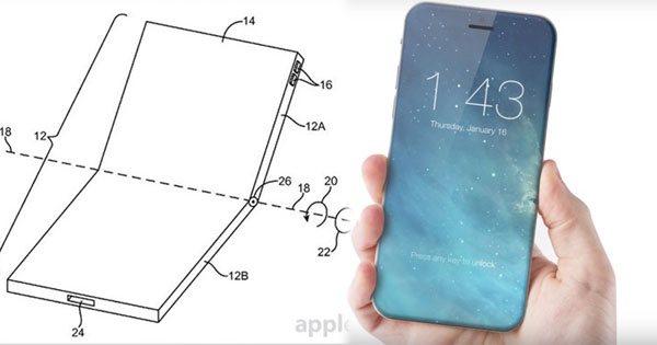 Apple จดสิทธิบัตรหน้าจอ iPhone พับได้