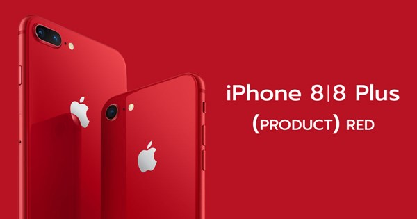 iPhone 8 และ iPhone 8 Plus สีแดง