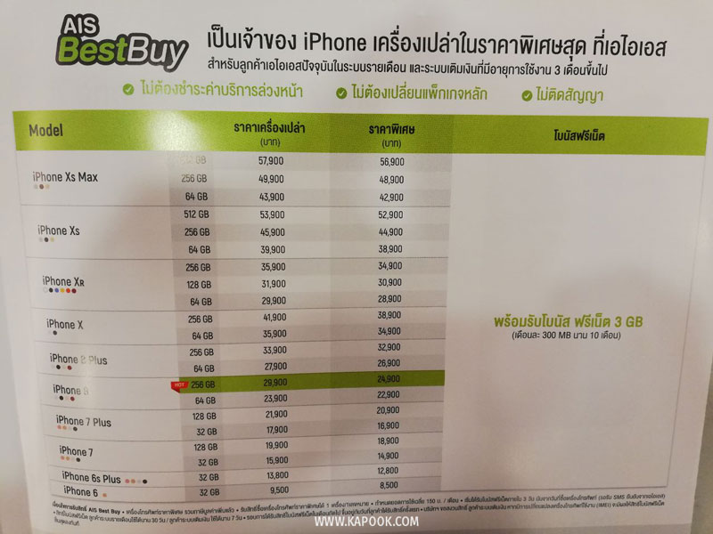โปรโมชั่น iPhone ในงาน Thailand Mobile Expo 2019