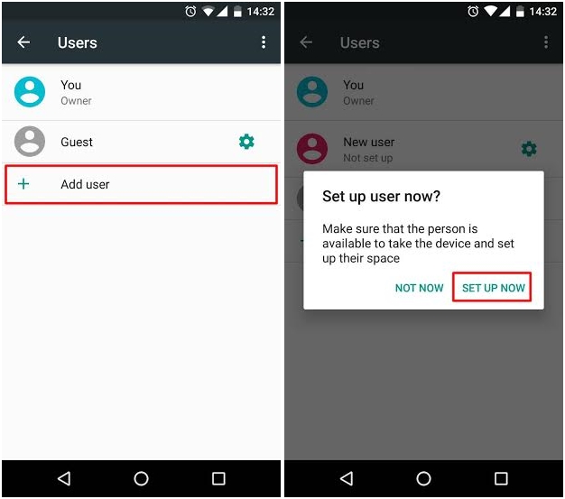วิธีสร้างบัญชีผู้ใช้ใหม่ สำหรับ Android 6.0